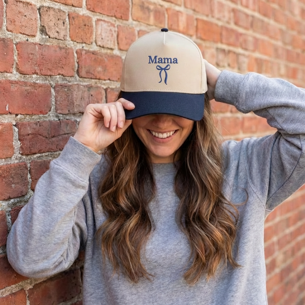 Embroidered Canvas Trucker Mom Hats