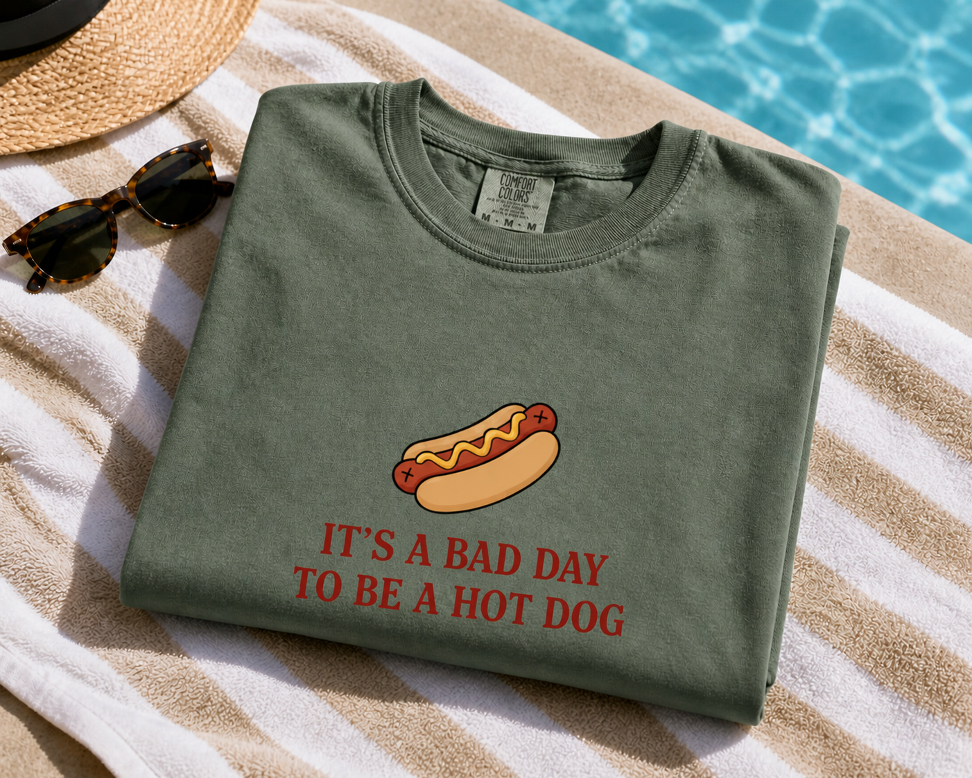 "Bad Day To Be A Hot Dog" 4th of July Premium Tee