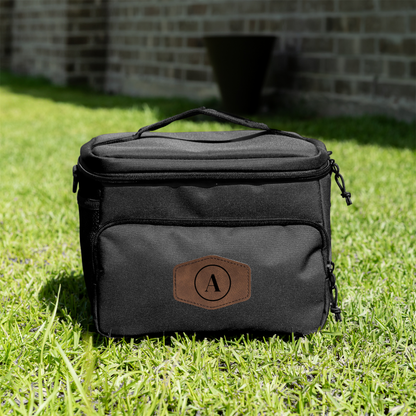 Customized Insulated Travel Coolers with Leather patch