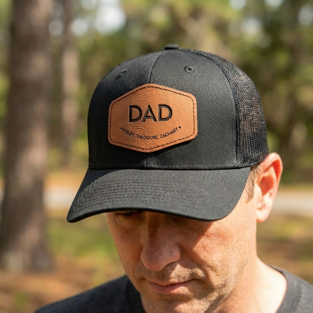 Customized Dad Trucker Hat with Patch