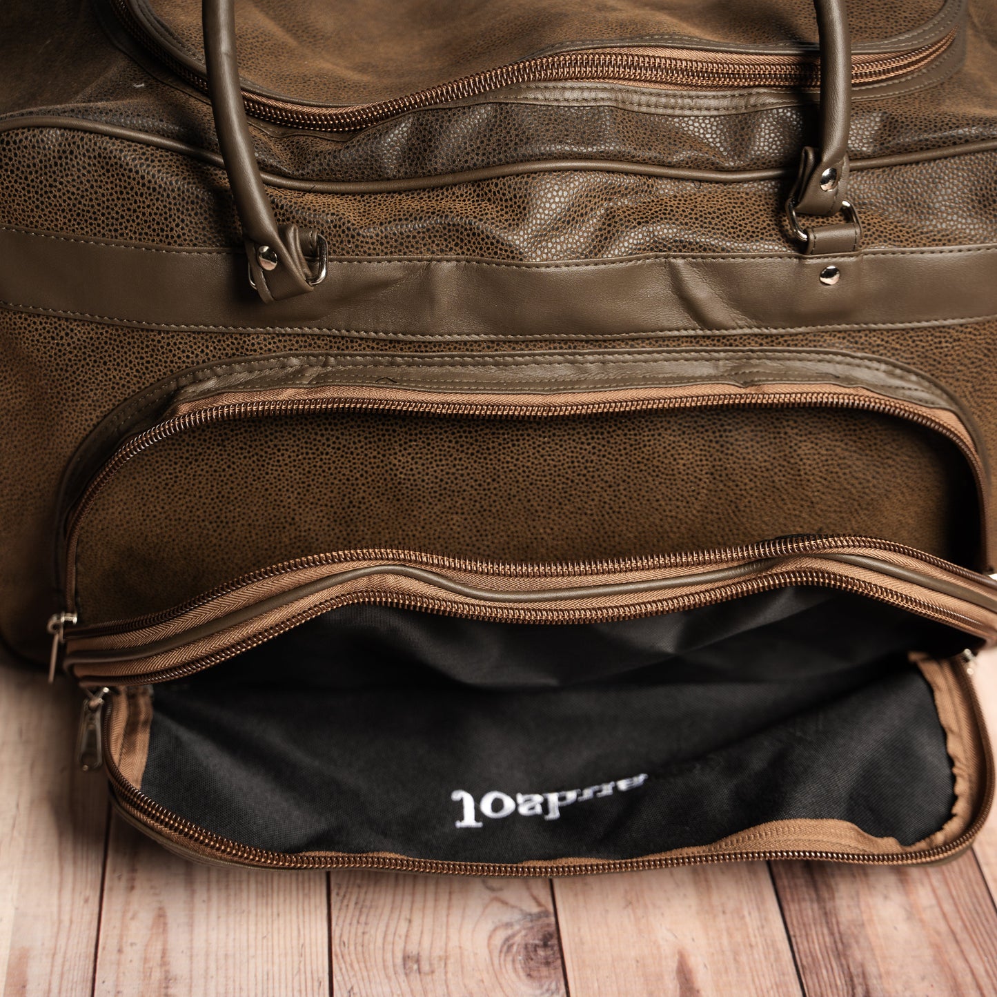 Customized Leather Weekender Duffle Bag