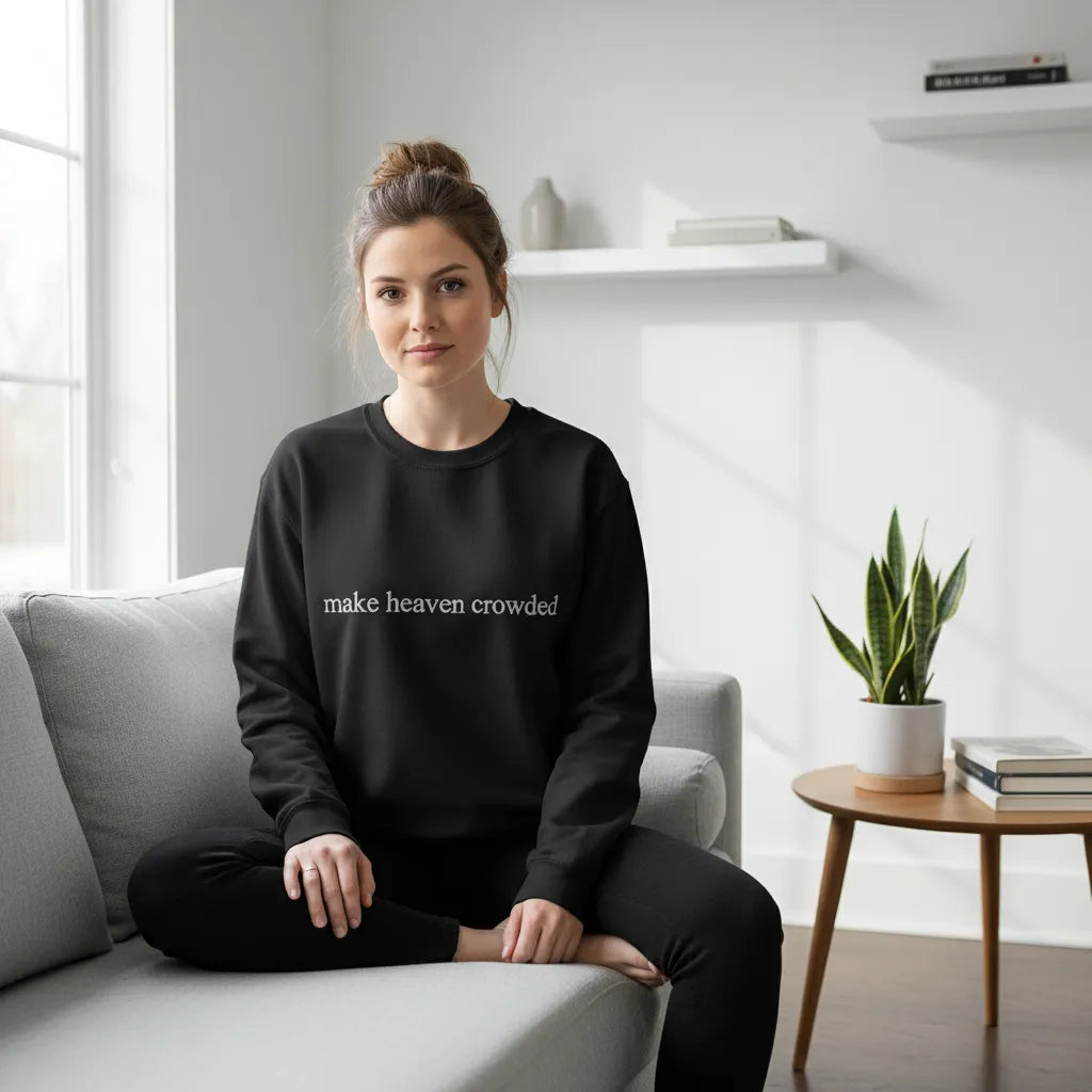 Embroidered Make Heaven Crowded Sweatshirt