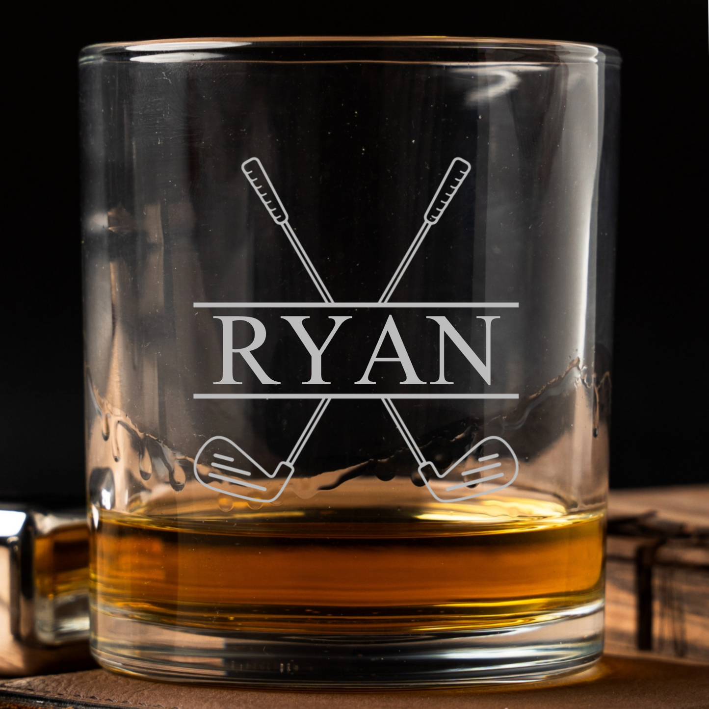 Customized  Golf Lowball Whiskey Glass
