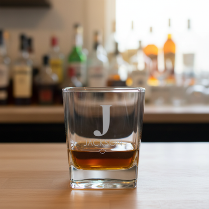 Customized Square Whiskey Glass