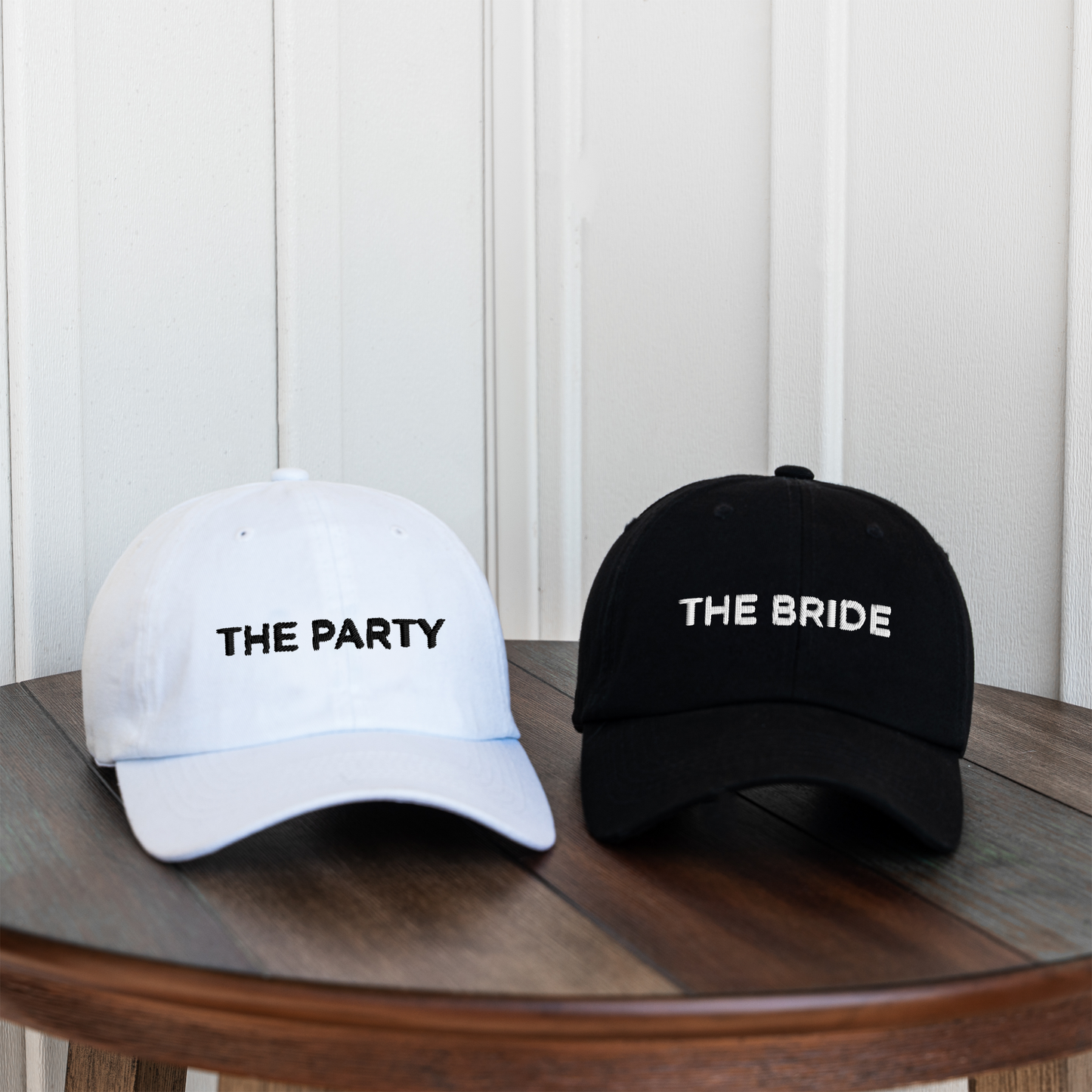 The Bride and The Party Hats