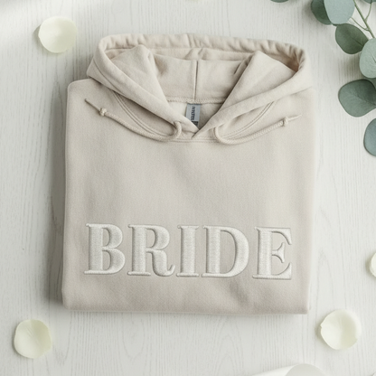 Custom Embroidered Bride Hoodie