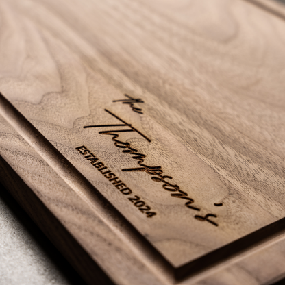 Customized Rectangle Cutting Boards - Family Name