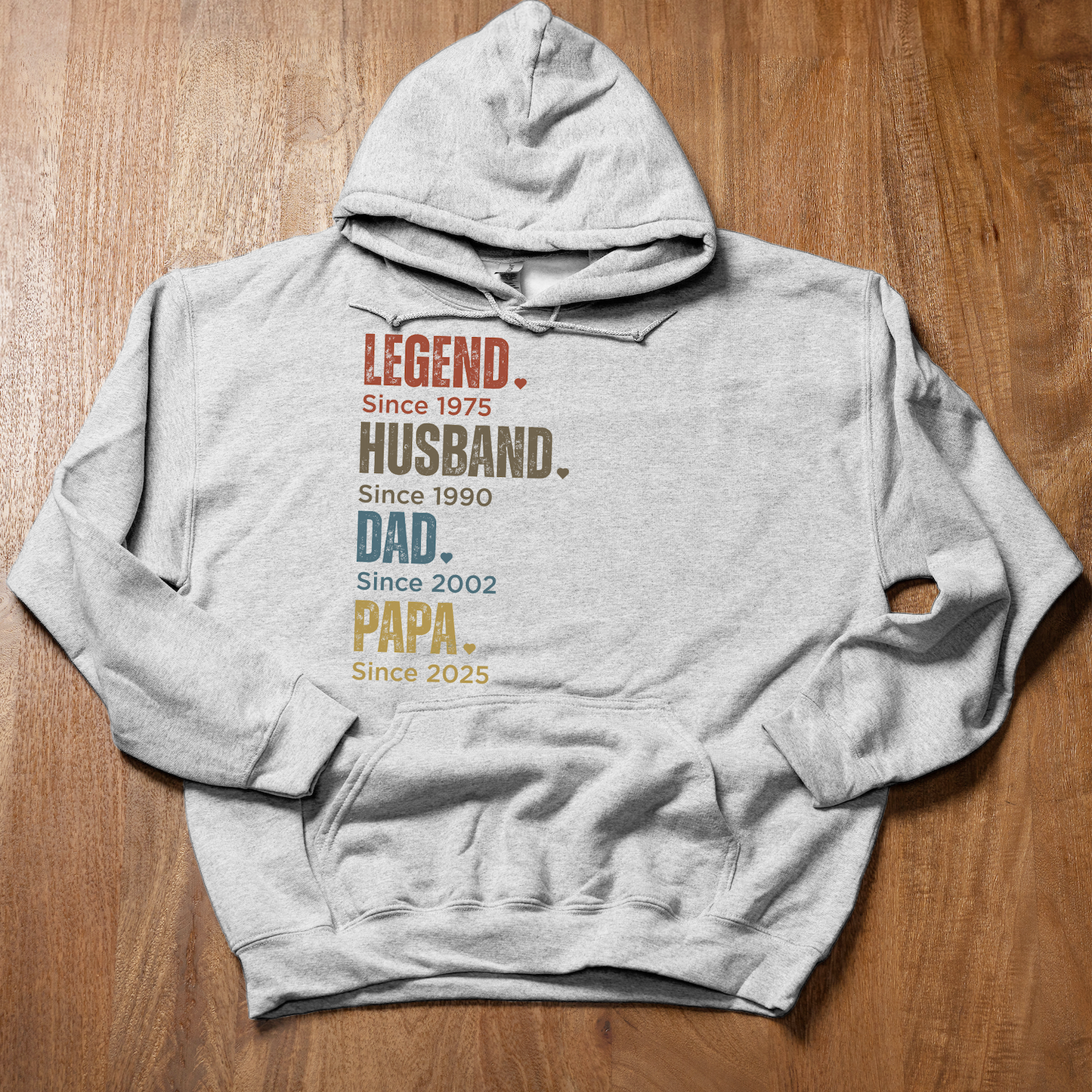 Customized Dad Since Hoodies