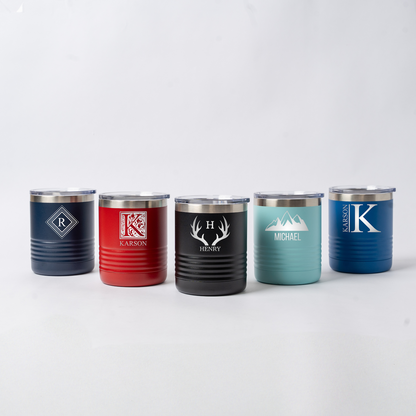 Groomsmen Gift Set of 5 10oz. Travel Tumblers