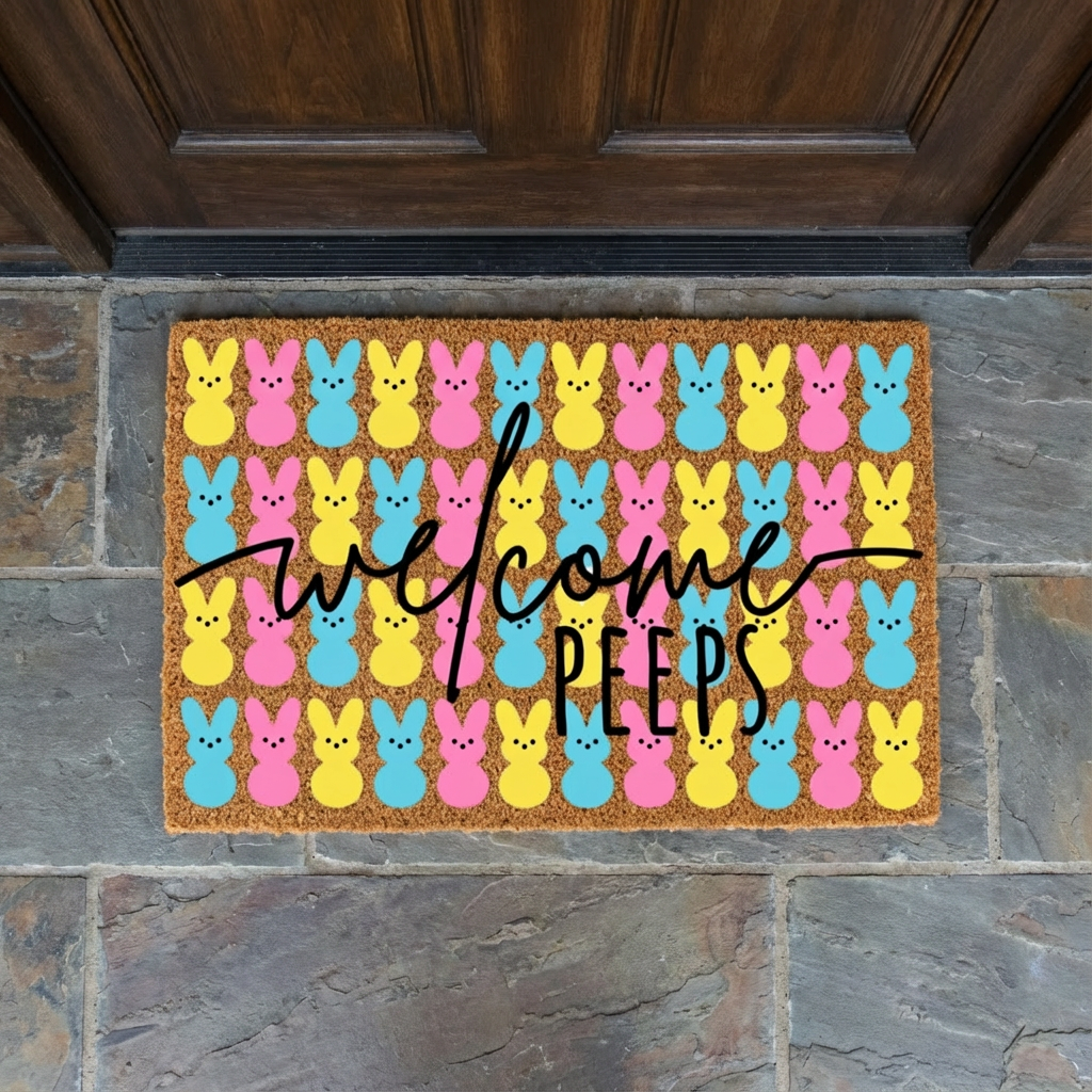 Customized Bright & Festive Easter Doormats
