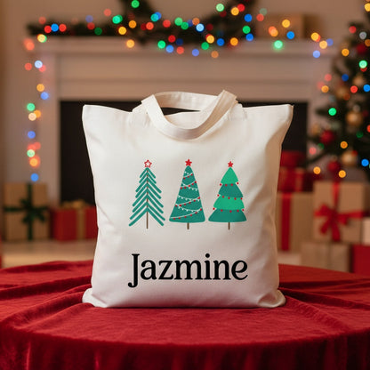 Customized Kids Christmas Tote Bag