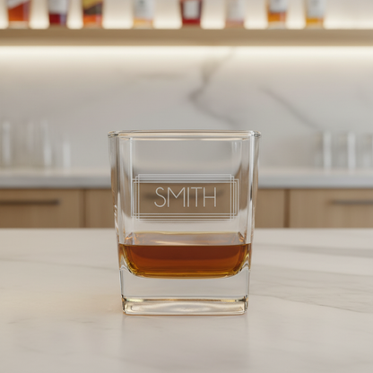 Customized Square Whiskey Glass - Signature Designs