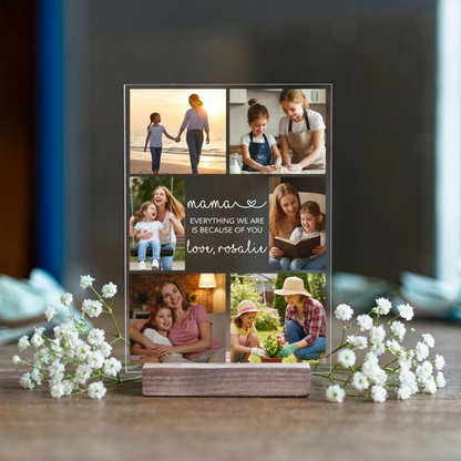 Customized Acrylic Mom Photo Collage