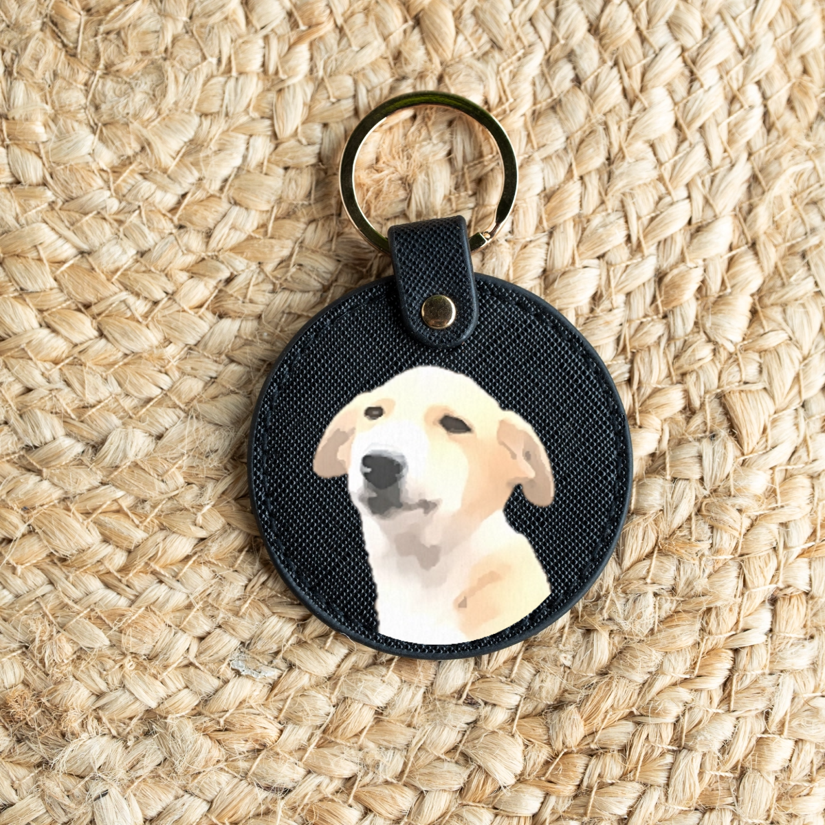 Customized Pet Circle Keyring
