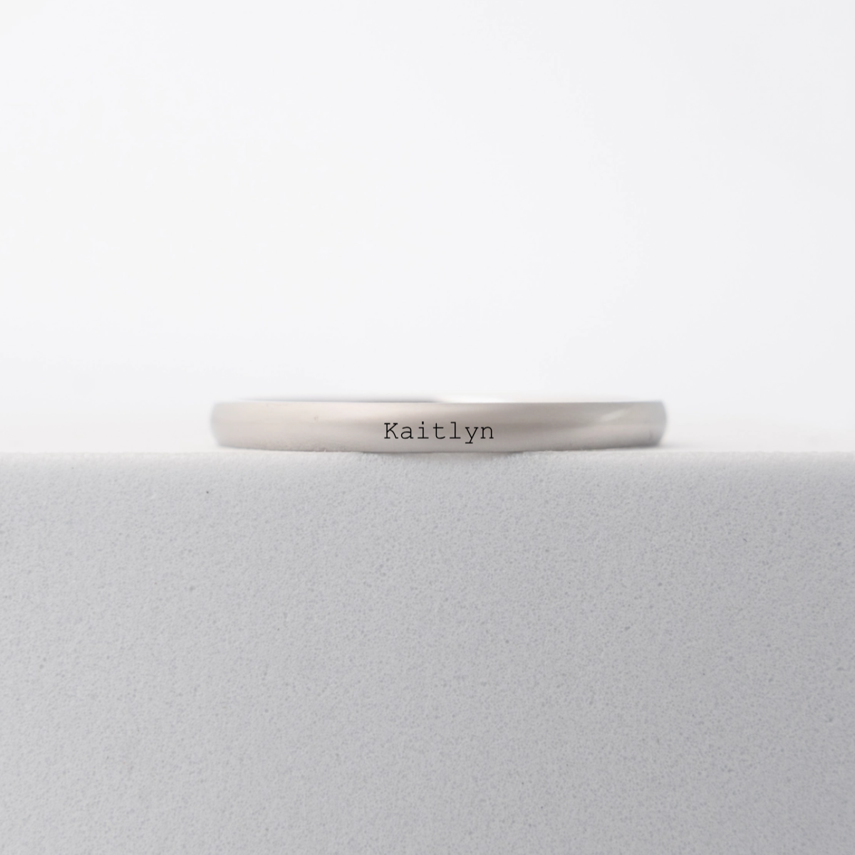 Custom Engraved Stackable Name Rings