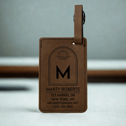 Customized Leather Luggage Tags