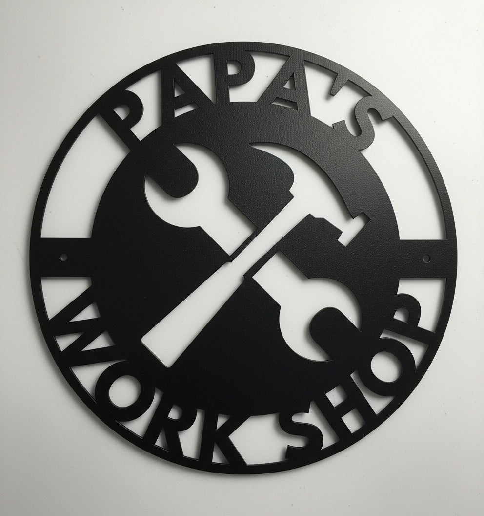Customized Papa's Workshop Metal Sign