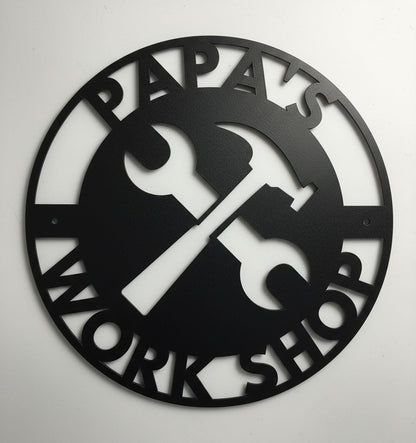 Customized Papa's Workshop Metal Sign