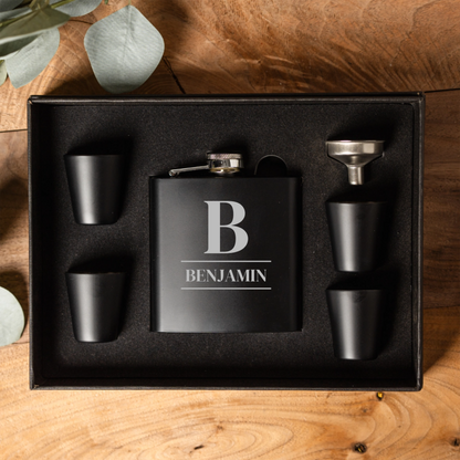 Customized Flask & Shot Glass Set