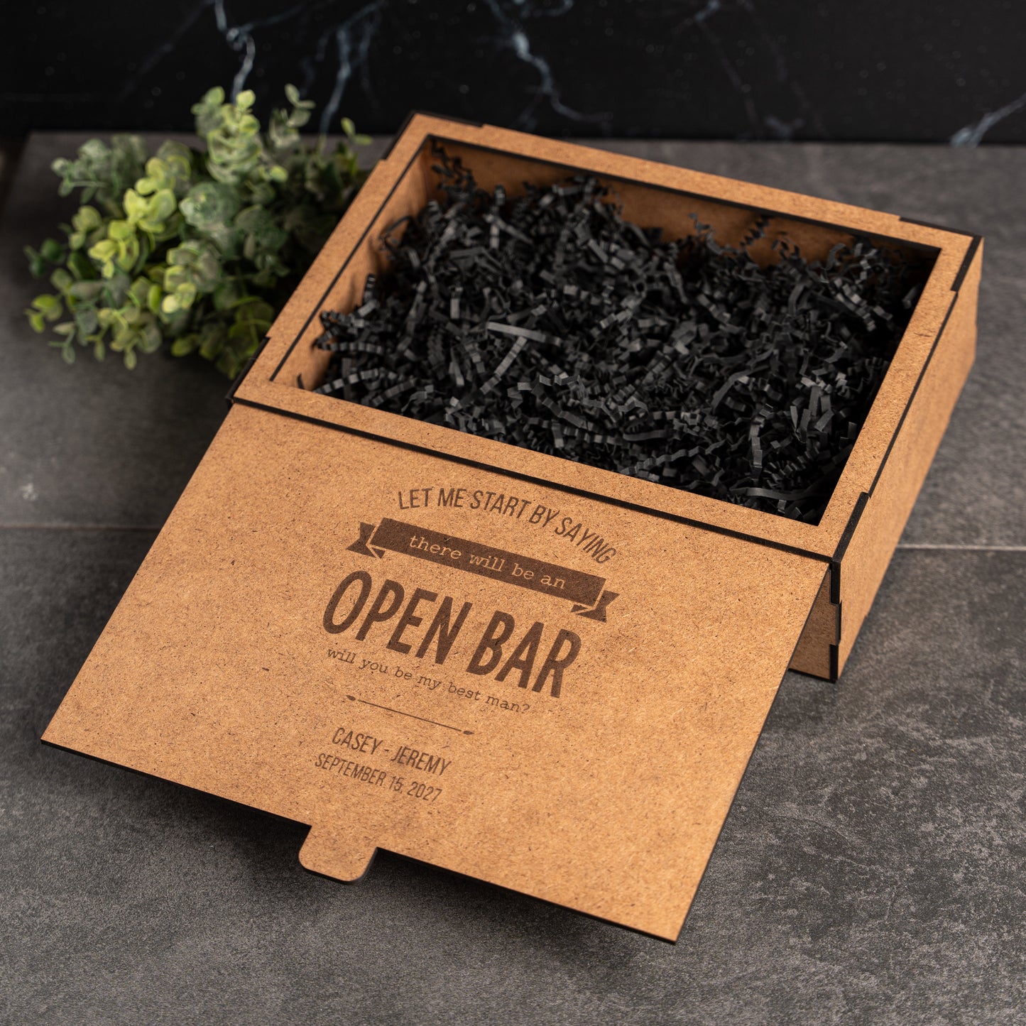 Custom Best Man Gift Box