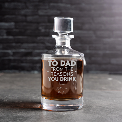 Customized Aberdeen Dad Decanter