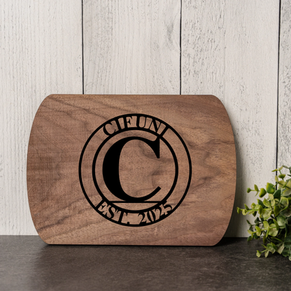 Custom Logo Thin Oval Cutting Boards