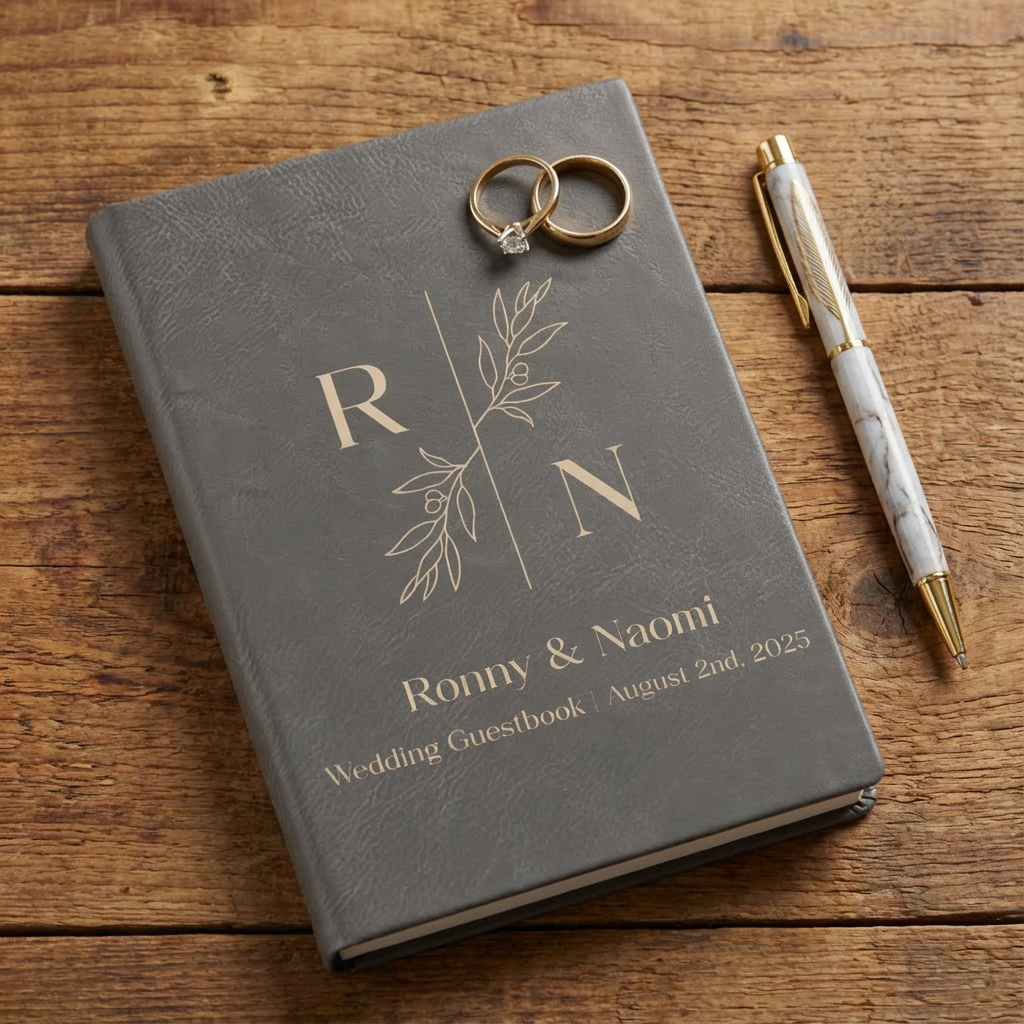 Customized Wedding Guest Book