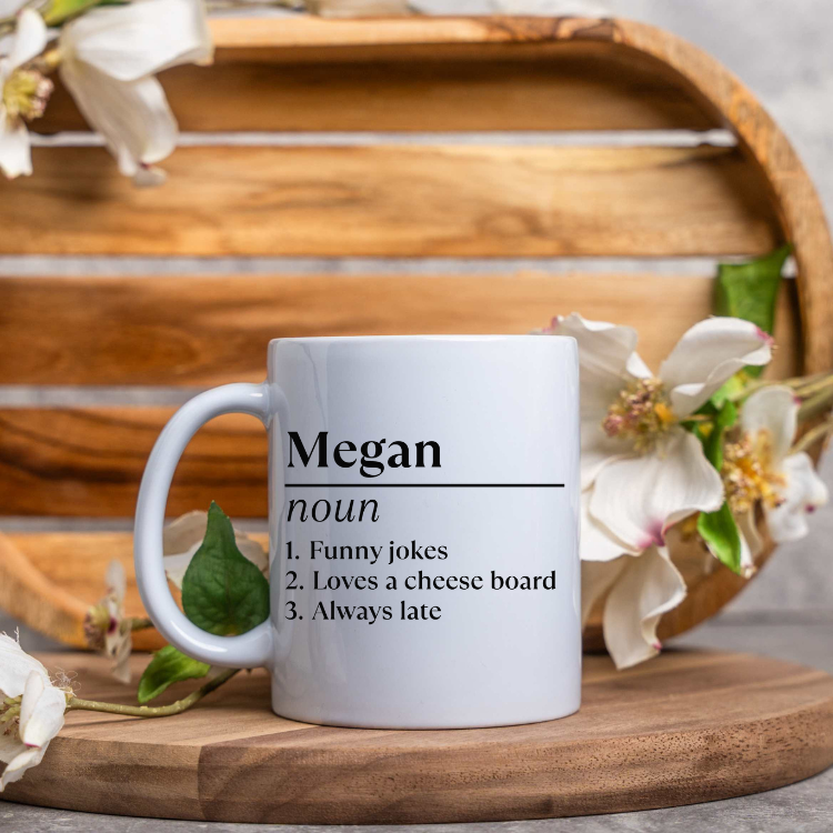 Customized Definition Mug with Custom Name and Traits