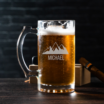 Set of 5 25oz Beer Mugs Groomsmen Gift