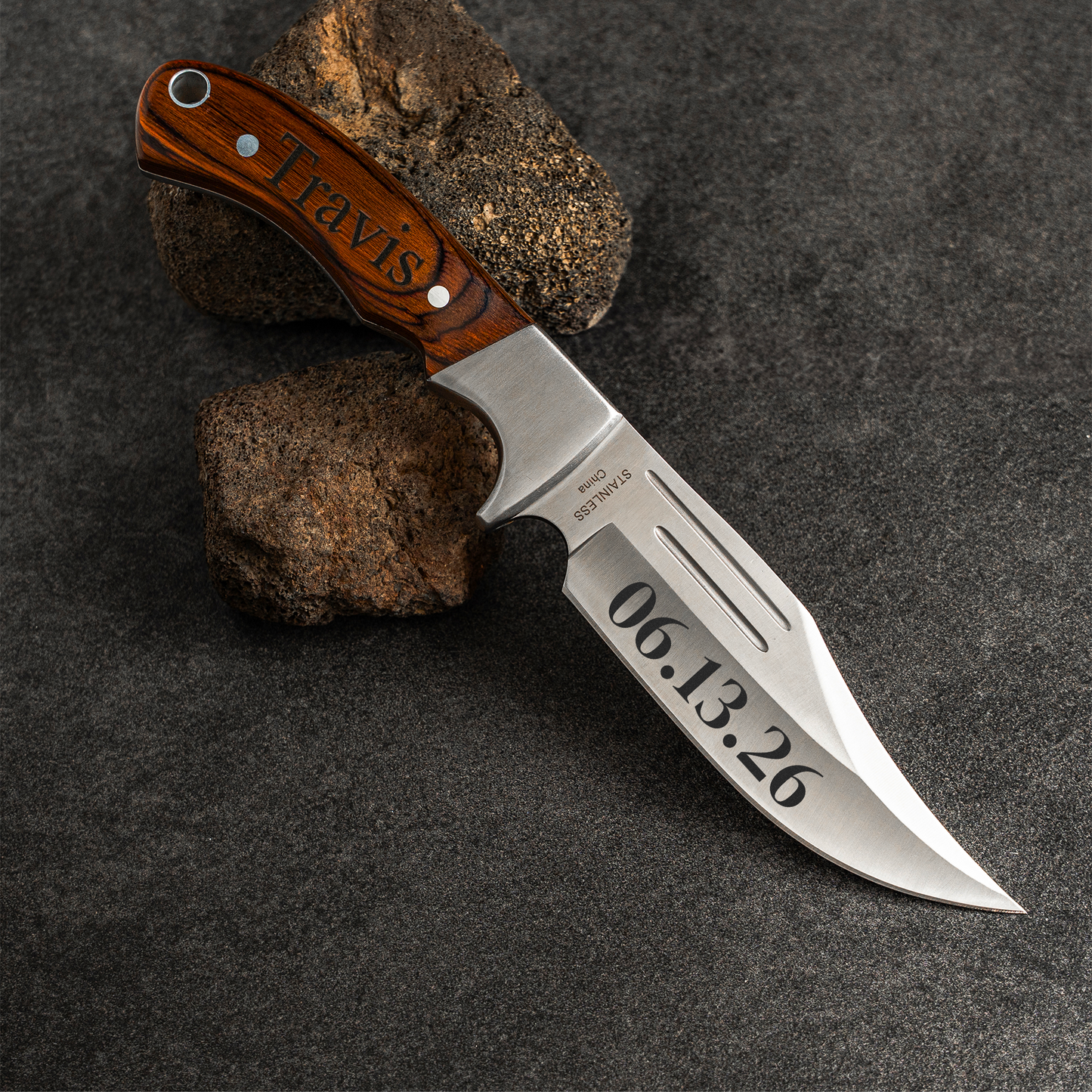 Customized Fixed Blade Hunting Knife with Sheath