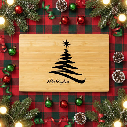 Christmas Collection Custom Bamboo Cutting Board