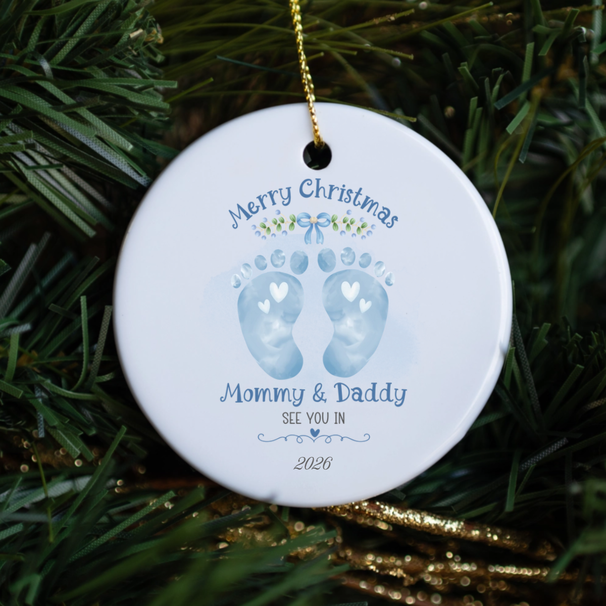 Customized See You in 2026 Ornament