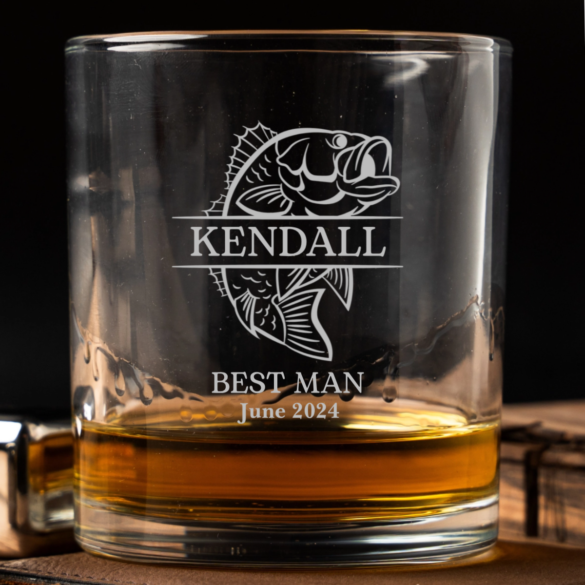 Custom Lowball Whiskey Glasses - Gentleman Collection