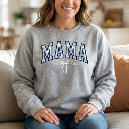 Customized Toile MAMA Crewneck