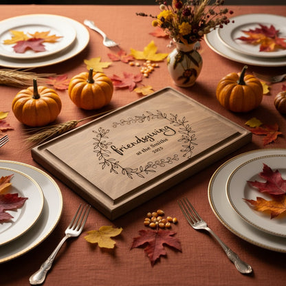 Rectangle Custom Cutting Boards Friendsgiving