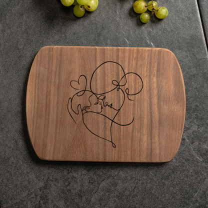 Customized Mom Thin Oval Cutting Boards
