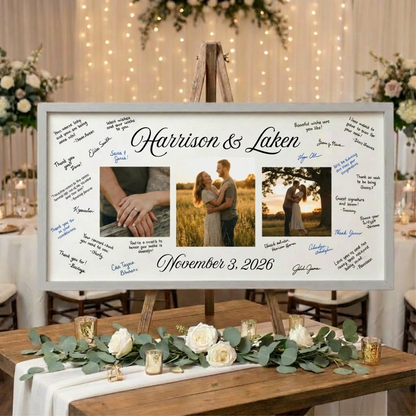 Customized Wedding Guest Book Photo Sign