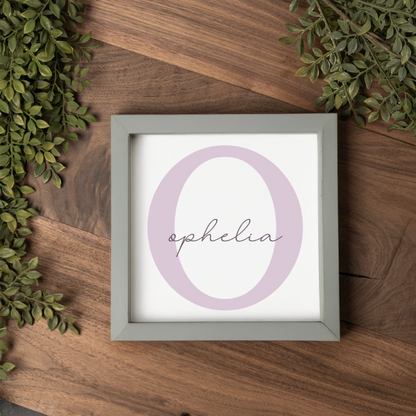 Custom Name Art for Nursery & Kids Rooms