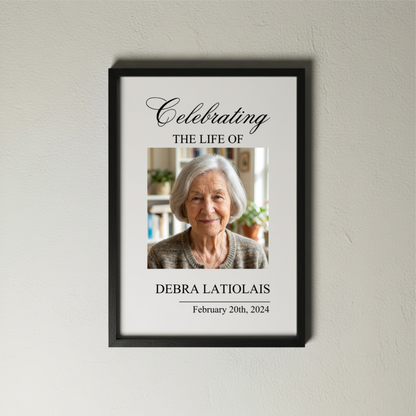 Customized Celebration Signable Framed Sign