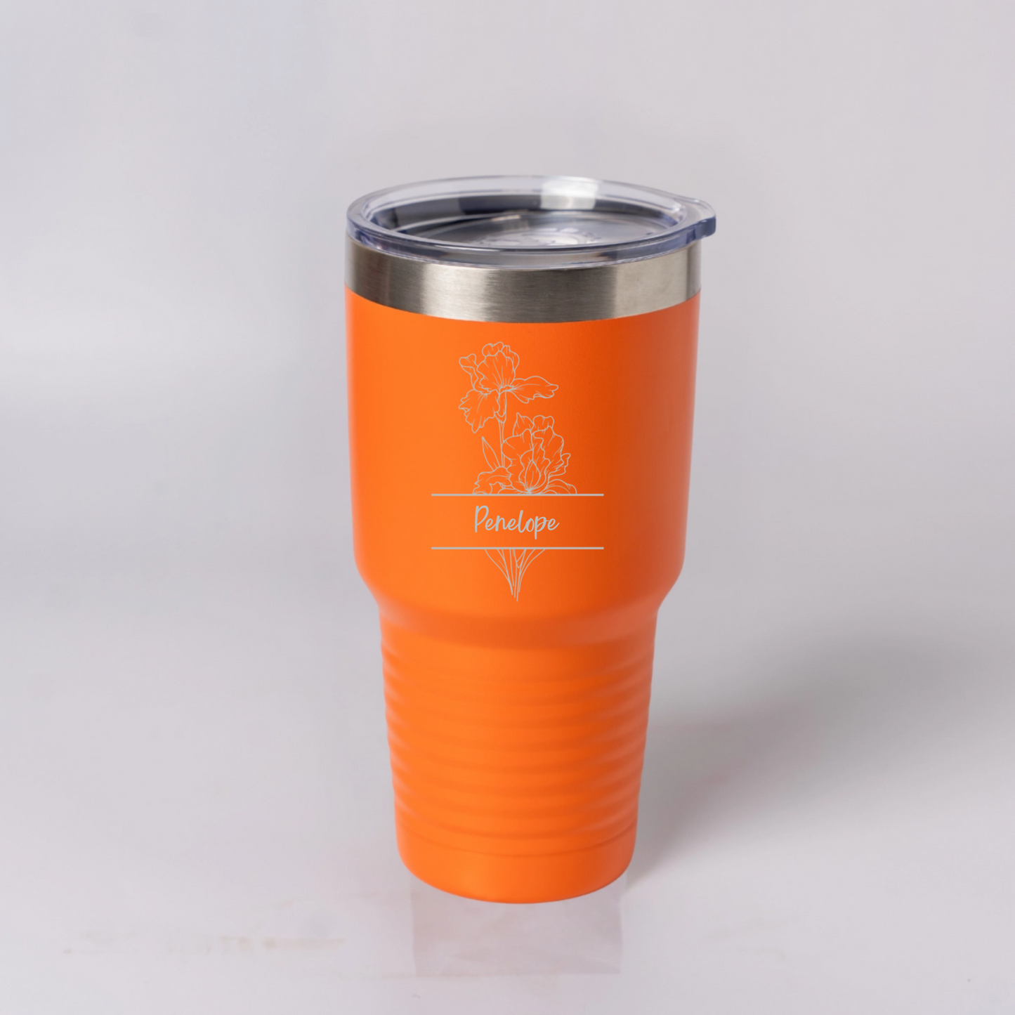 Customized 30oz Tumblers with Split Birth Flower