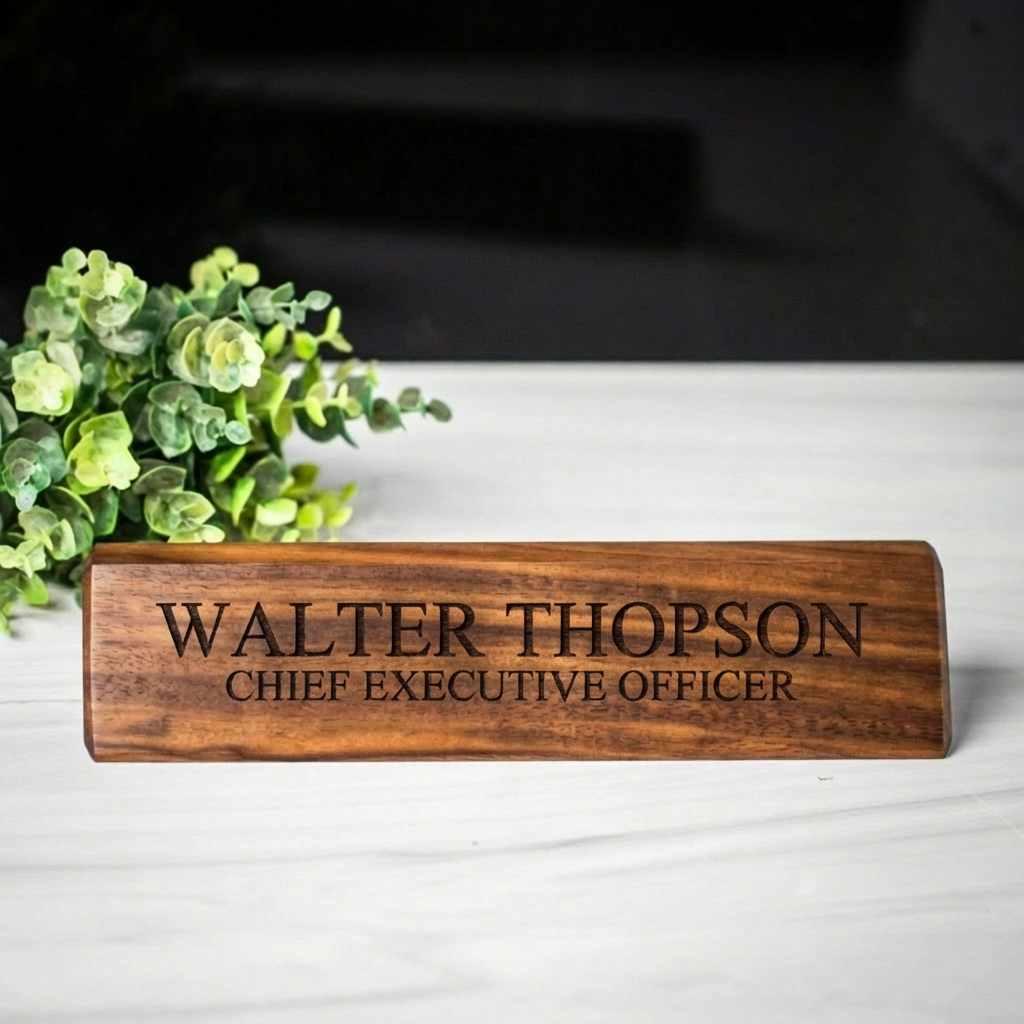 Customized Walnut Desk Wedge