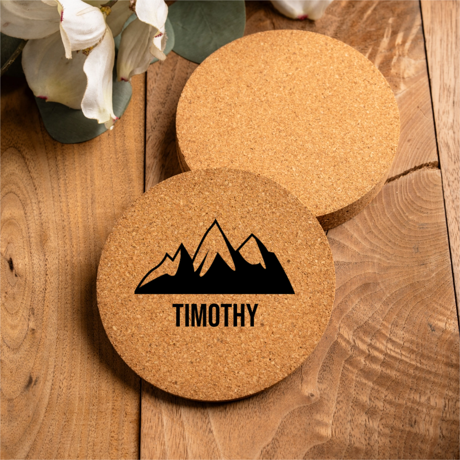 Customized Cork Coaster Set