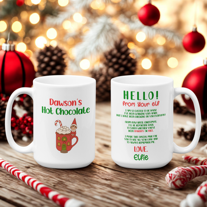 Customized Elf Hot Chocolate Mug