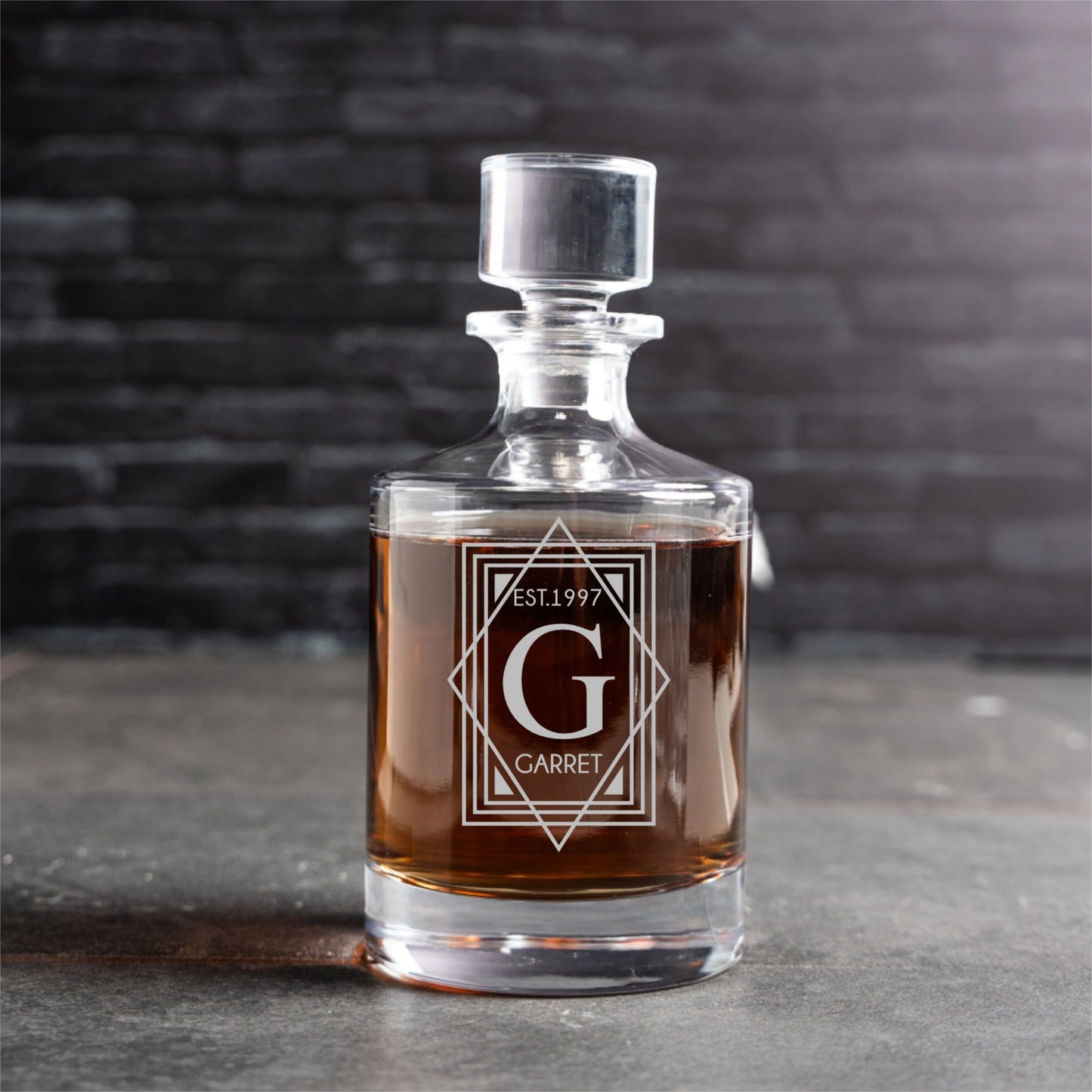 Set of 5 Aberdeen Decanters Groomsmen Gift  - Signature Designs
