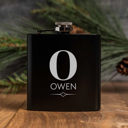 Customized Black Powder Coated Flasks