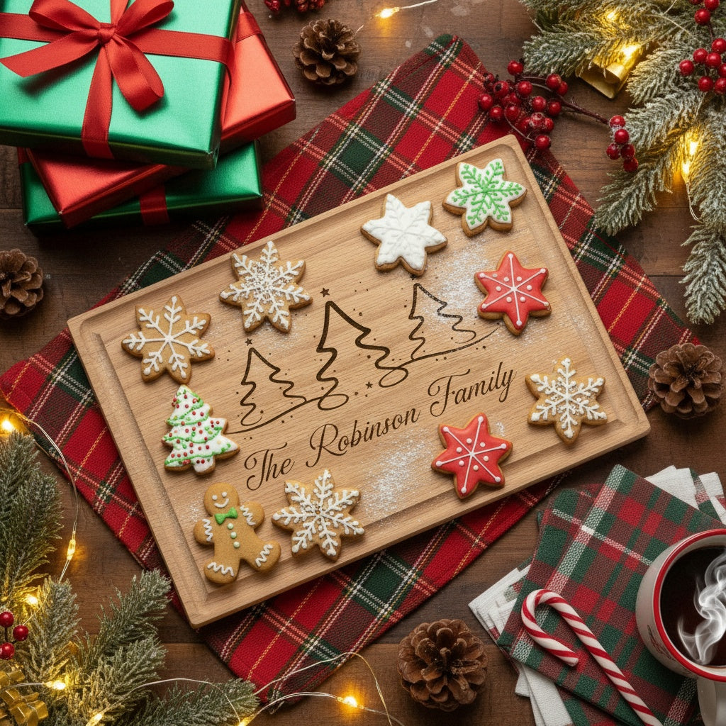 Christmas Collection Custom Rectangle Cutting Boards
