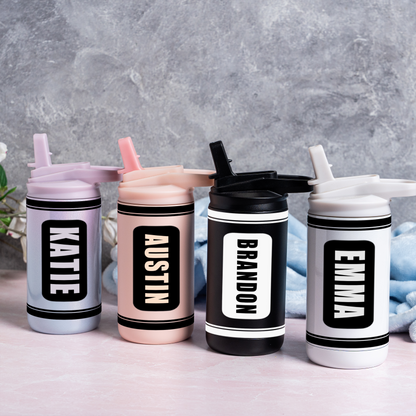 Customized Kids Color Crayon Water Bottle Tumblers