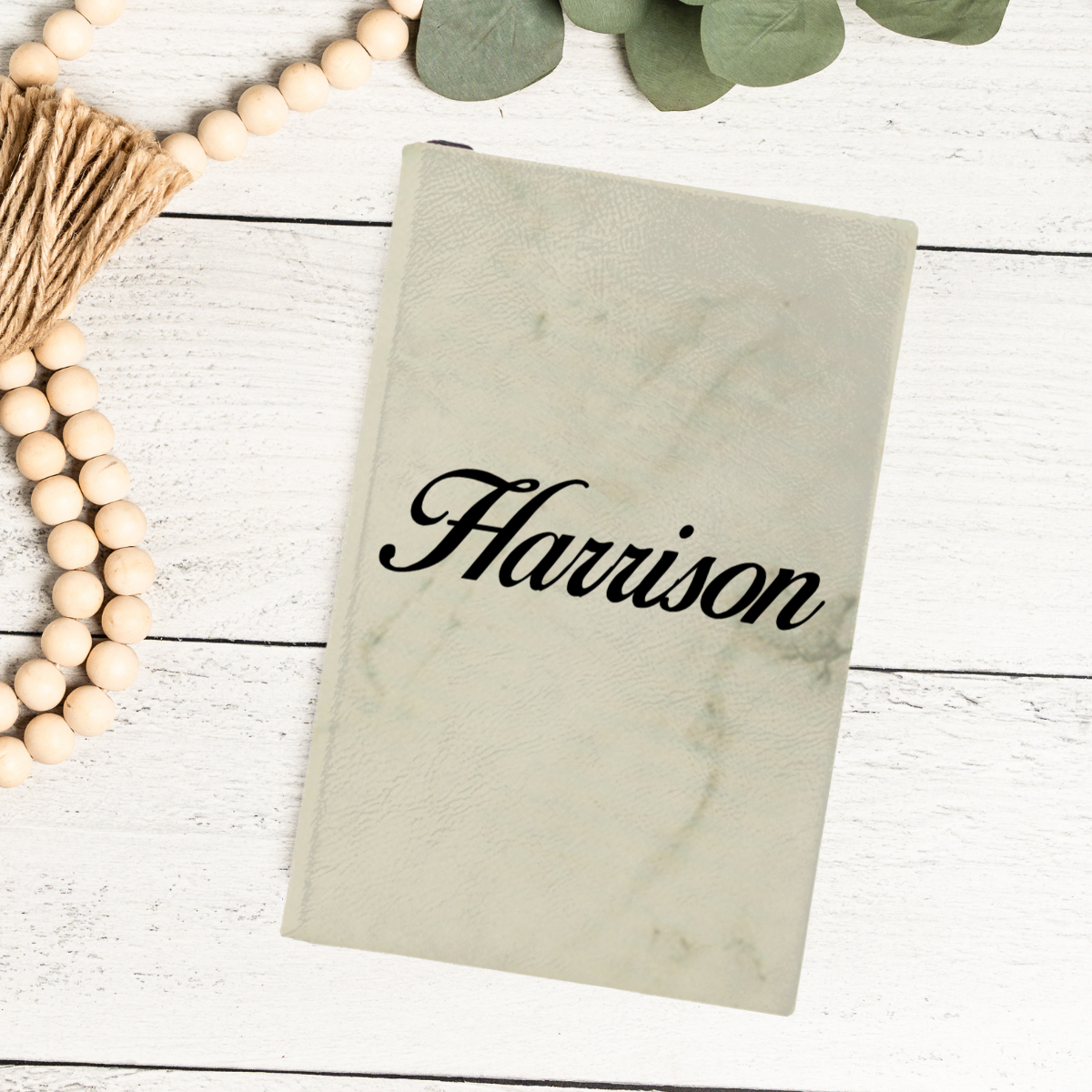 Custom Leather Journal With Script Name