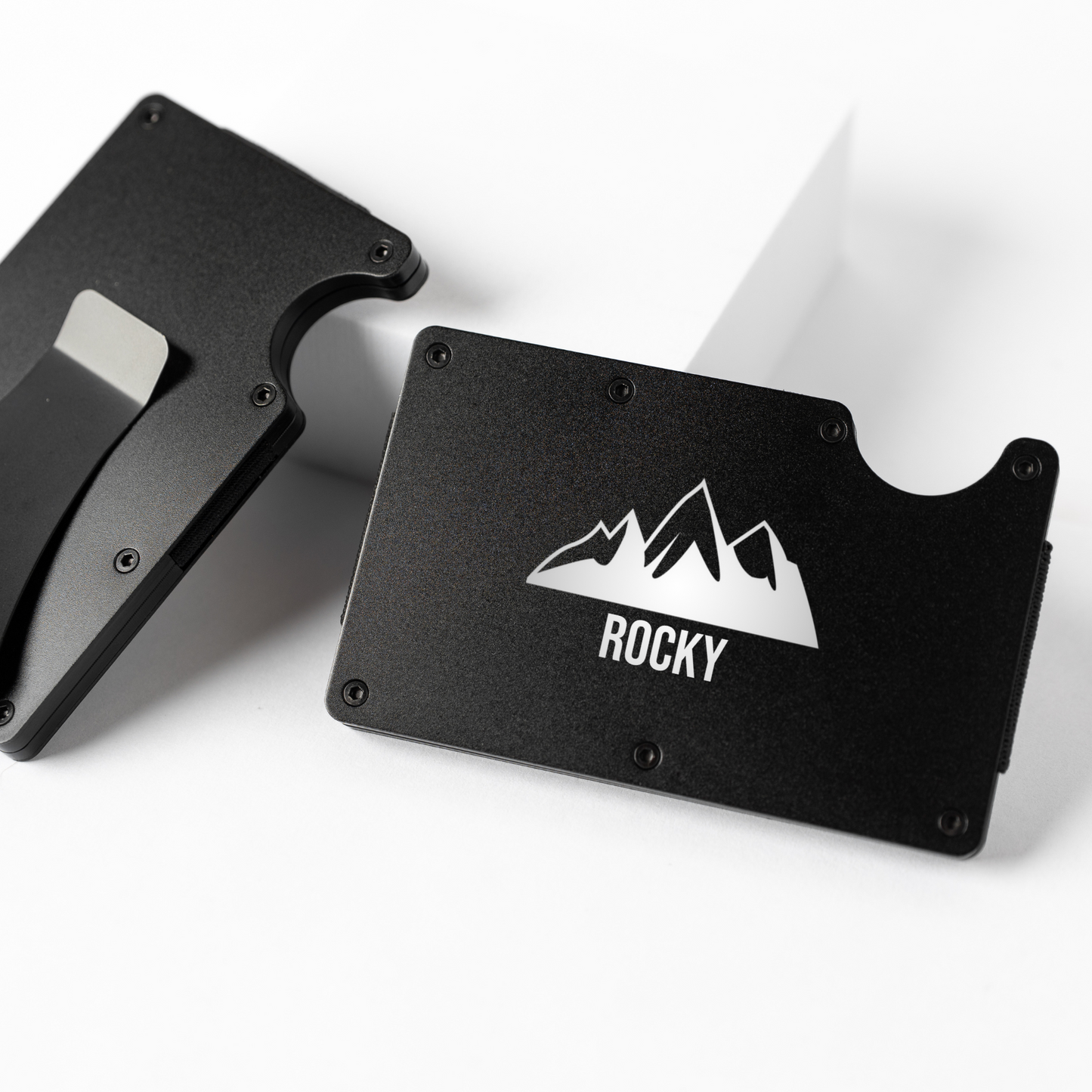 Customized Aluminum Card Holder with Clip