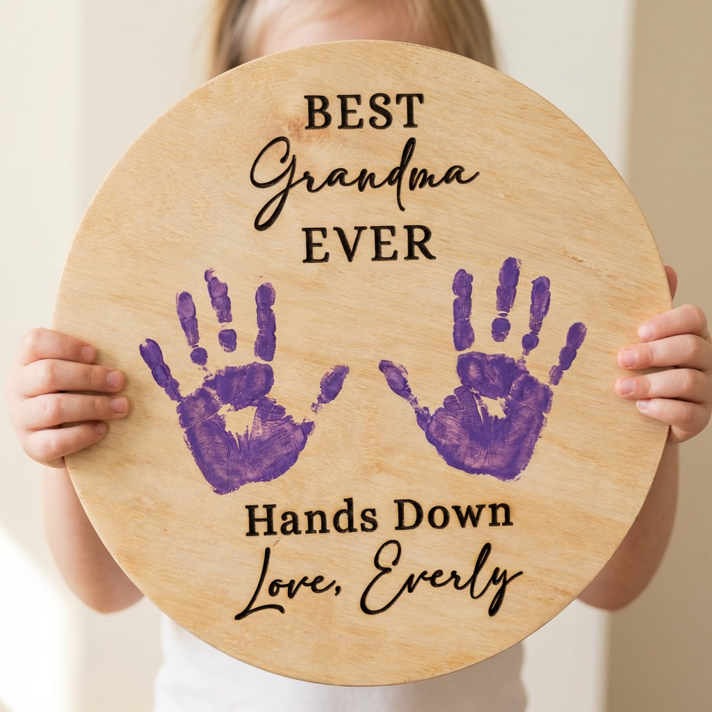 Customized Grandparent Handprint Sign